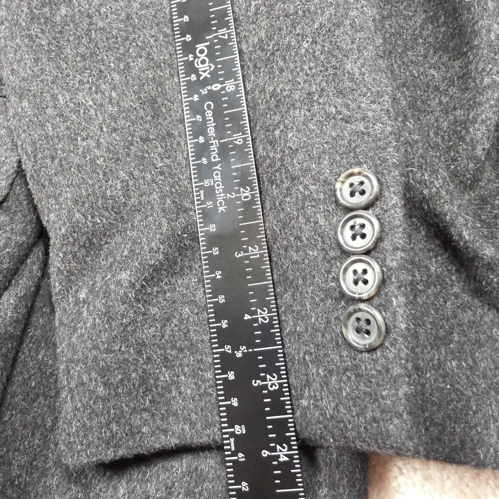 S&K Famous Brands Tailors Row Luxe Blazer Mens 42R Gray Pure Camel Hair 2-Button
